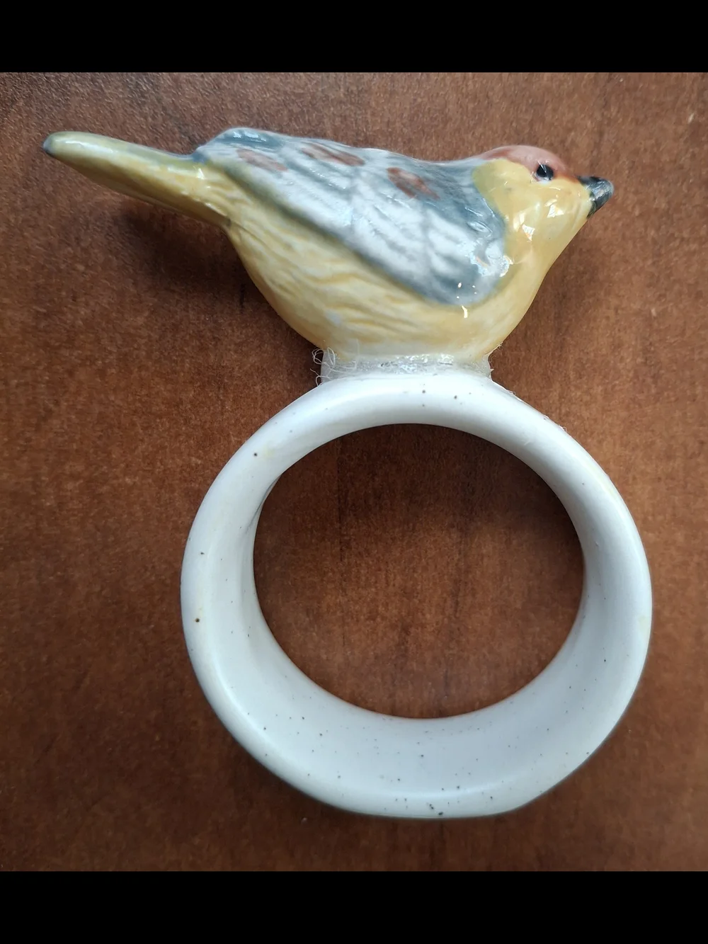 Ceramic Bird Napkin Ring